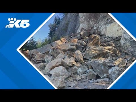 Giant rockslide could keep SR 11 closed for a week
