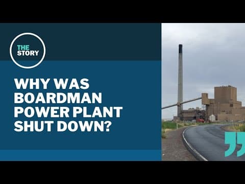 Why was Oregon's last coal-fired power plant shut down?