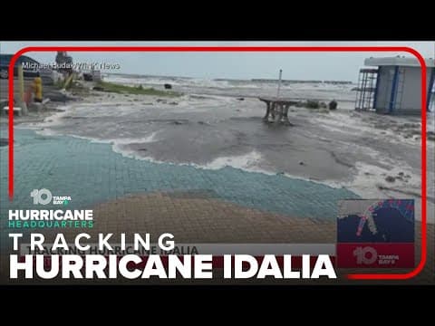 Fort Myers beach flooding as Hurricane Idalia pushes its way across southwest Florida