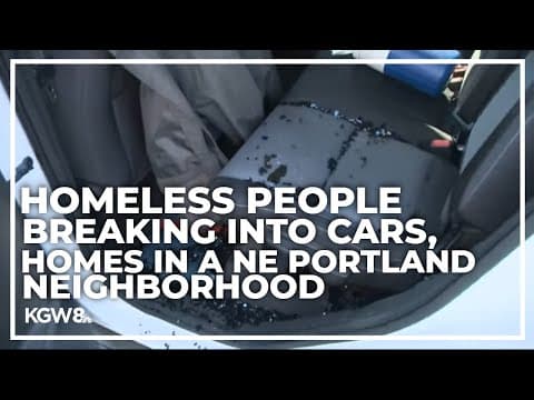 Homeless people break into KGW news car, steal electronics and personal bags