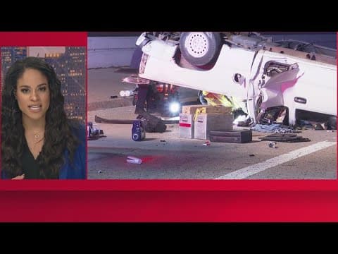 Truck flips fleeing parking lot takeover along Hardy, deputies say