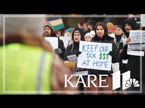 Protest against Biden's stance on Israel take place in Minneapolis