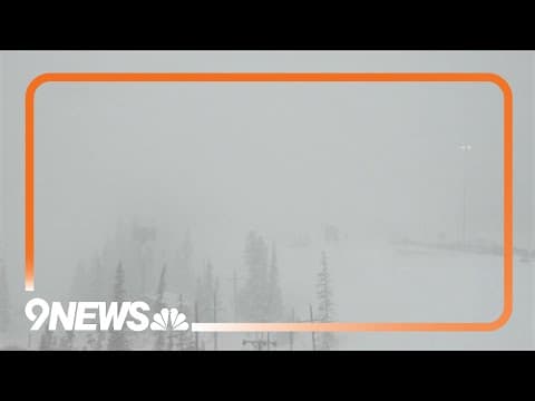 Heavy snow falls in Colorado's mountains