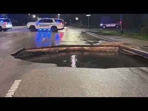Girl swept into drain after water main break in Sarasota