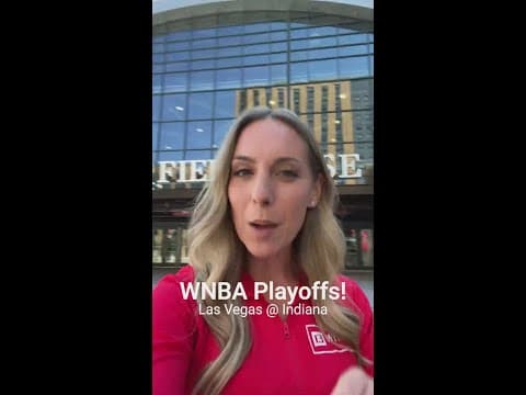 Gainbridge Fieldhouse preps for Game 3 of WNBA Semifinals between Indiana Fever and Las Vegas Aces