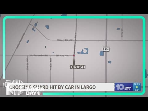 Largo school crossing guard hit by car