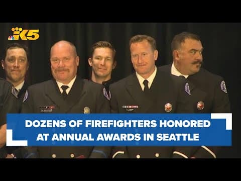 Firefighters, civilians honored at Fire Chief's Medal awards ceremony in Seattle
