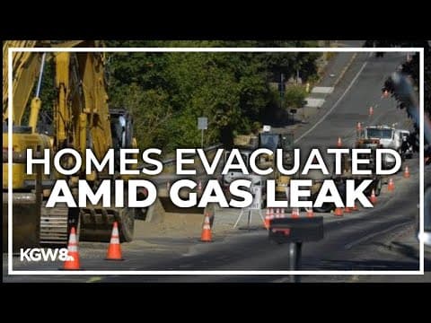 Gas leak forces evacuation of homes in Hazel Dell area