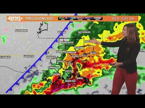New Orleans Weather: Windy and chilly morning, strong storms Wednesday