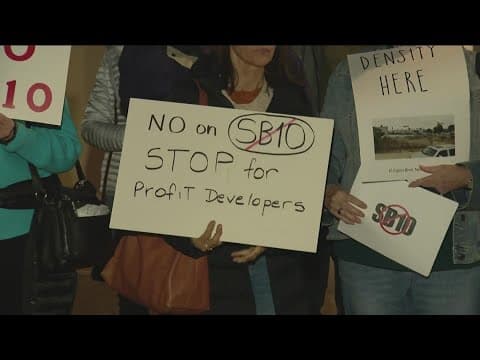 San Diego residents protest against SB10 during city's Planning Department public workshop