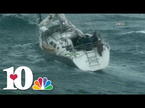 Coast Guard aircrews rescue 2 adrift boaters in the winds of Tropical Storm Debby