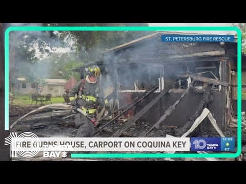 Fire destroys house on Coquina Key