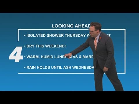 New Orleans Weather: Dry weather looks likely all the way through Fat Tuesday