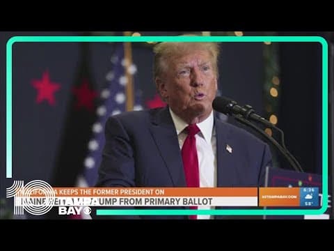 Trump barred from 2nd state ballot citing insurrection