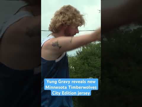 Yung Gravy reveals Minnesota Timberwolves 2023-24 City Edition jersey #shorts #timberwolves
