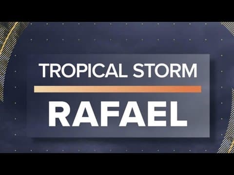 Watch Live: Tropical Storm Rafael forms in Caribbean, Louisiana in the cone