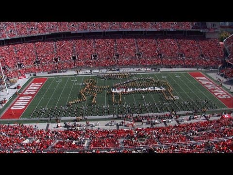 A Tribute to Elton John: Ohio State, Iowa marching bands join forces to honor music icon