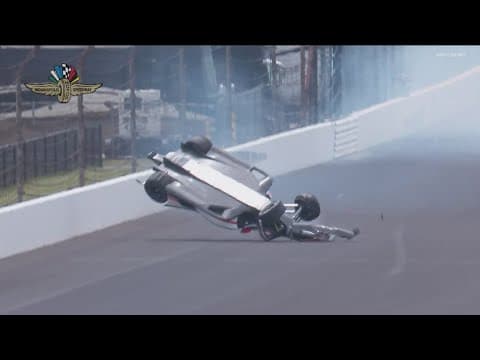 Rookie Nolan Seigel crashes, flips in Fast Friday Indy 500 practice