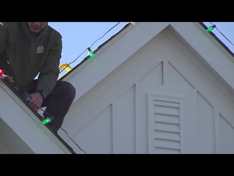 How to hang up your Christmas lights safely