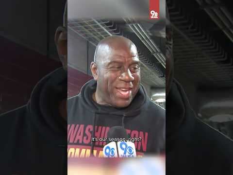 Commanders owner Magic Johnson praises team after playoff victory