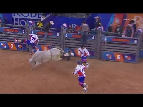 Ouch! Bull named 'Mr. Nasty' tosses bullfighter in the air at RodeoHouston