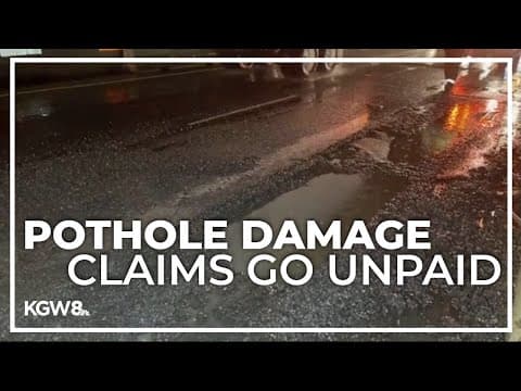 Oregon Department of Transportation to only pay 3% of pothole damage claims