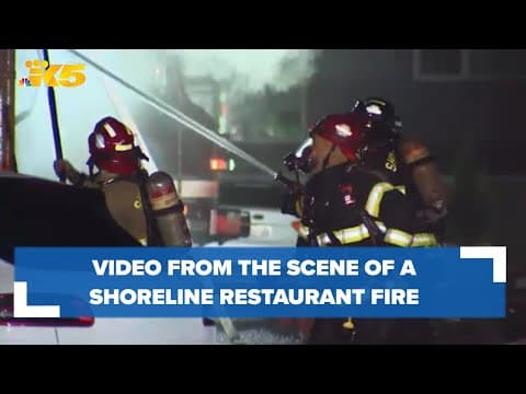Video from the scene of the Shoreline restaurant fire
