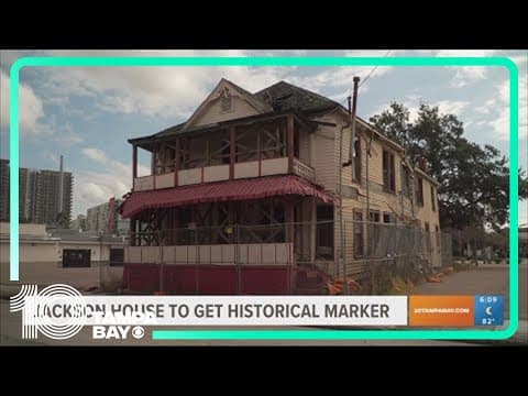 Tampa's Jackson House to receive historical marker Thursday
