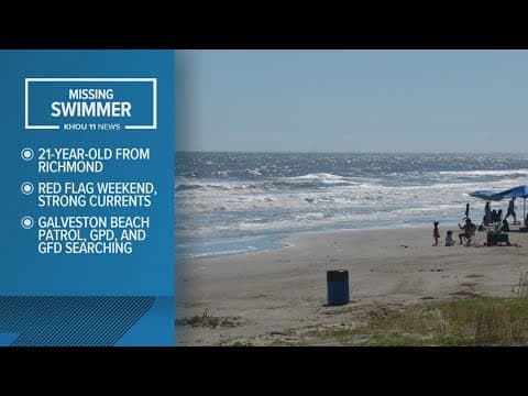 Fort Bend County man disappears while swimming in Galveston, reports Beach Patrol