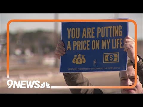 Corrections officers picket for better pay outside FCI Englewood