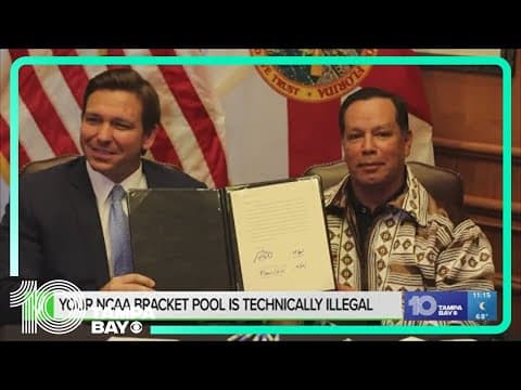 Yes, your NCAA bracket pool is technically illegal