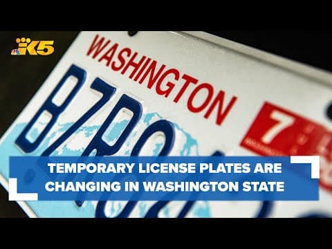 Paper license plates are out the window in Washington