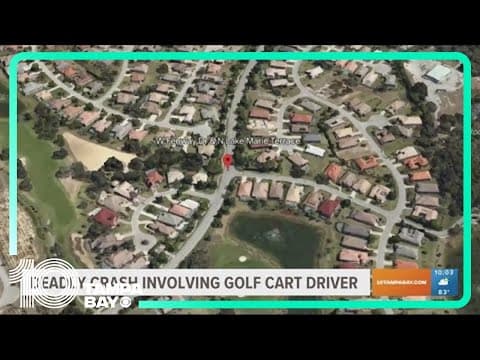 Man dead after golf cart crash in Citrus County