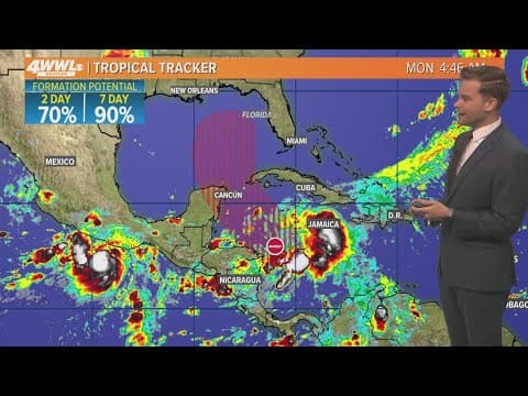 New Orleans Weather: Less hot weather later this week as we watch the tropics