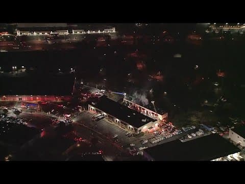 Dozens of firefighters battle Rockville building fire