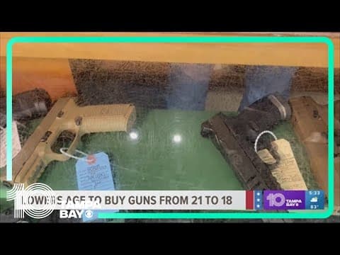 Bill could lower age to buy gun from 21 to 18 in Florida