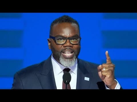 Chicago Mayor Brandon Johnson speaks at 2024 Democratic National Convention