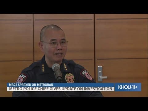 METRO police chief gives update after mace spray on METRORail sent 3 people to hospital