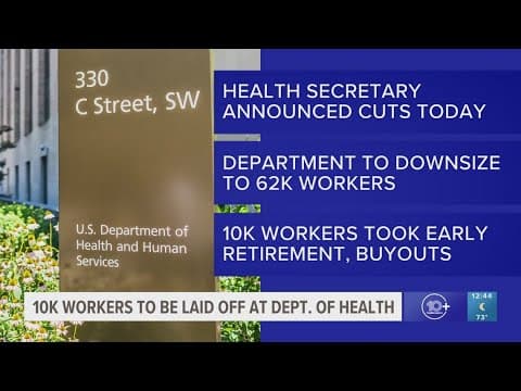 Health and Human Services will lay off 10,000 workers and close agencies in a major restructuring