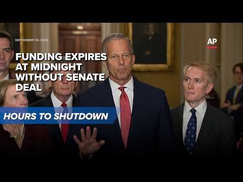 Hours before shutdown: leaders trade blame in DC