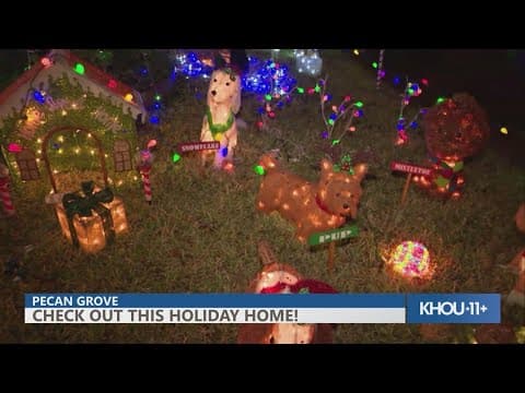KHOU 11 Holiday Homes: Take a tour of a Pecan Grove home lit up with an extravagant display