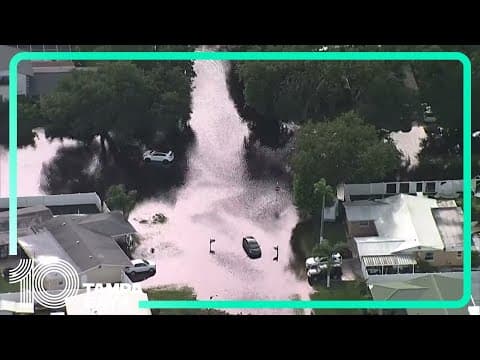 LIVE AERIALS: Flooding in Sarasota after Debby