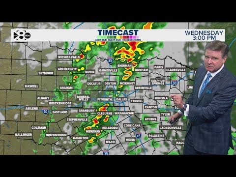DFW Weather: Pop-up thunderstorms possible tomorrow, severe weather possible Wednesday