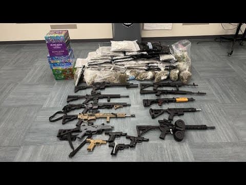 Indy man arrested after police seize nearly 50 pounds of marijuana, 14 guns, thousands in cash