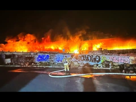 Governor: Arson likely caused Los Angeles freeway fire