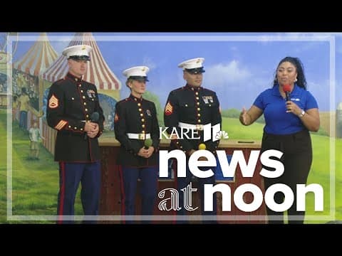 Marines honored at fair, promote Toys for Tots