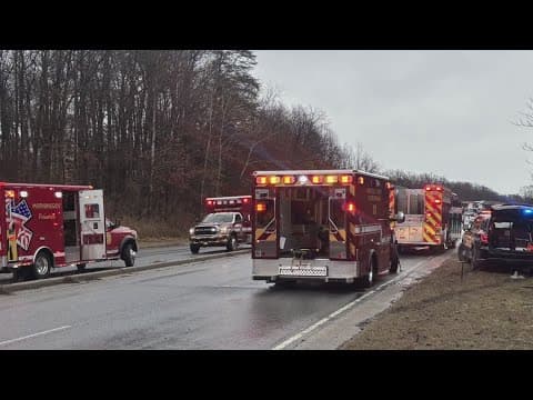 4 children flown to hospital after car overturns on Suitland Parkway in Maryland