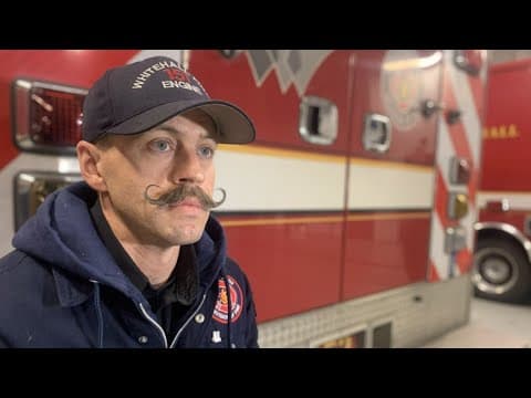 Whitehall firefighter hopes mustache wins competition to raise money for charity