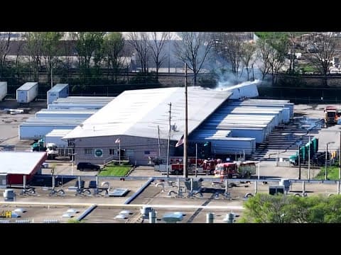 Drone 10: Authorities respond to lithium-ion battery fire in west Columbus