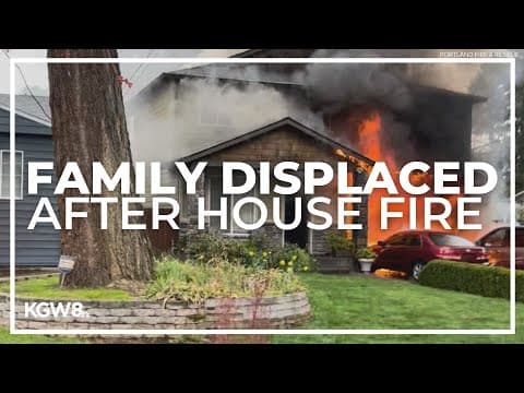 Fire in Southeast Portland displaces family